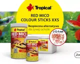 FMC dla ryb Tropical Red Mico Colour Sticks XXS – bezpieczna alternatywa dla żywej ochotki. Intensywne kolory ryb gupików.